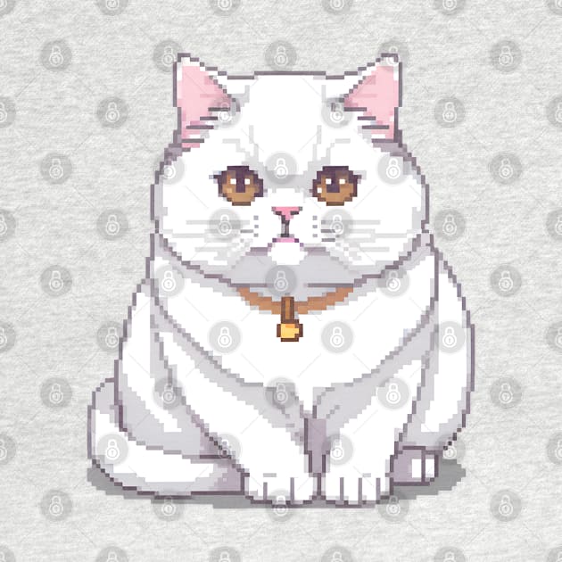 Pixel Persian Cat by Jackson Williams